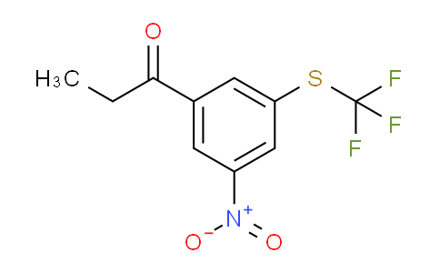 CAS No. 1805724-03-1, 1-(3-Nitro-5-(trifluoromethylthio)phenyl)propan-1-one