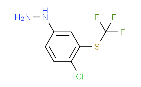 CAS No. 123418-94-0, 1-(4-Chloro-3-(trifluoromethylthio)phenyl)hydrazine