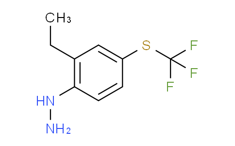 CAS No. 1806692-32-9, 1-(2-Ethyl-4-(trifluoromethylthio)phenyl)hydrazine