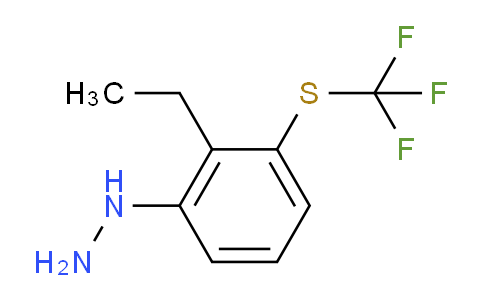 CAS No. 1803725-31-6, 1-(2-Ethyl-3-(trifluoromethylthio)phenyl)hydrazine