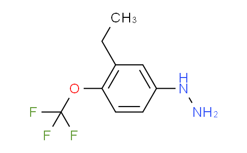CAS No. 1804173-84-9, 1-(3-Ethyl-4-(trifluoromethoxy)phenyl)hydrazine
