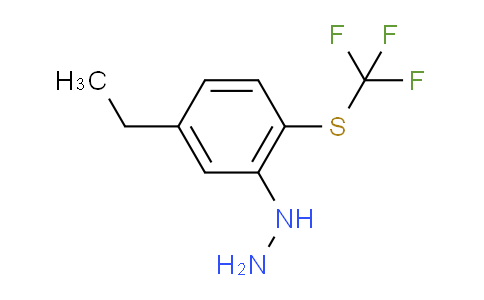 CAS No. 1806400-03-2, 1-(5-Ethyl-2-(trifluoromethylthio)phenyl)hydrazine