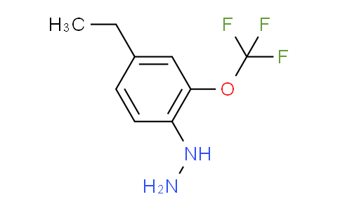CAS No. 1804286-10-9, 1-(4-Ethyl-2-(trifluoromethoxy)phenyl)hydrazine