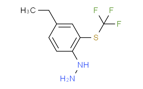 CAS No. 1806692-39-6, 1-(4-Ethyl-2-(trifluoromethylthio)phenyl)hydrazine