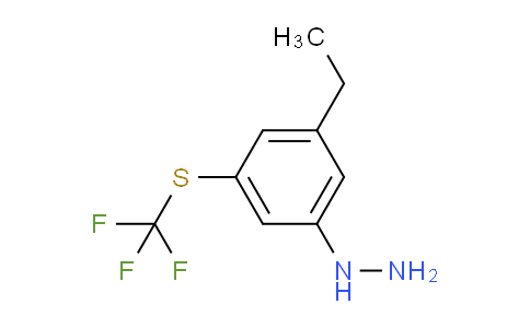 CAS No. 1804185-45-2, 1-(3-Ethyl-5-(trifluoromethylthio)phenyl)hydrazine