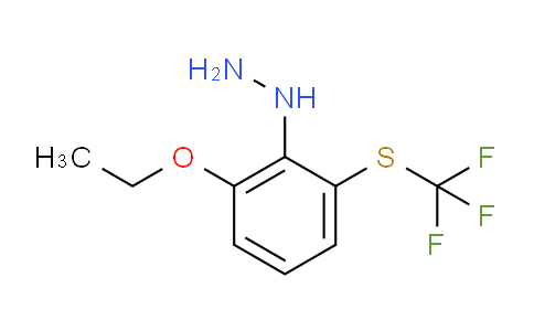 CAS No. 1806611-57-3, 1-(2-Ethoxy-6-(trifluoromethylthio)phenyl)hydrazine