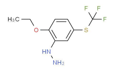 CAS No. 1804282-98-1, 1-(2-Ethoxy-5-(trifluoromethylthio)phenyl)hydrazine