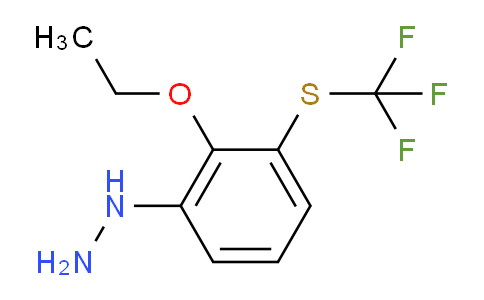 CAS No. 1805688-39-4, 1-(2-Ethoxy-3-(trifluoromethylthio)phenyl)hydrazine