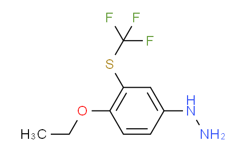 CAS No. 1805895-87-7, 1-(4-Ethoxy-3-(trifluoromethylthio)phenyl)hydrazine
