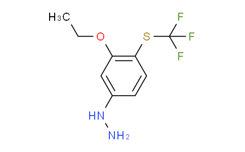 CAS No. 1804245-88-2, 1-(3-Ethoxy-4-(trifluoromethylthio)phenyl)hydrazine