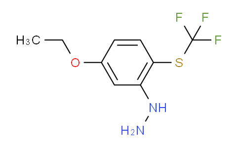 CAS No. 1806557-62-9, 1-(5-Ethoxy-2-(trifluoromethylthio)phenyl)hydrazine