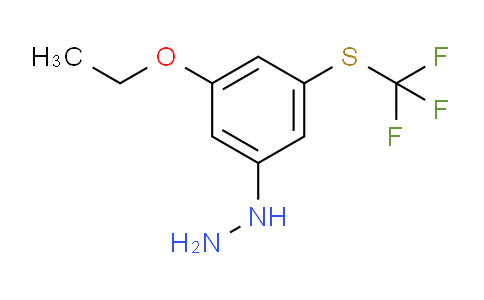 CAS No. 1806675-28-4, 1-(3-Ethoxy-5-(trifluoromethylthio)phenyl)hydrazine