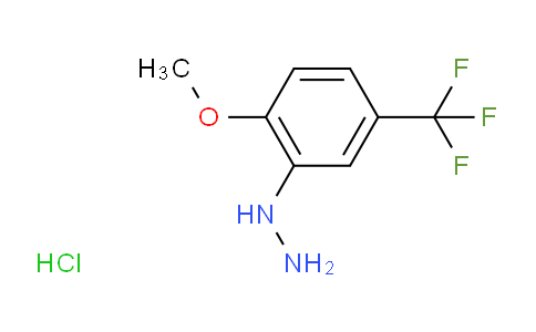 CAS No. 1260762-21-7, 1-(2-Methoxy-5-(trifluoromethyl)phenyl)hydrazine hydrochloride