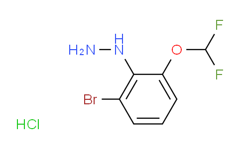 CAS No. 2061980-67-2, 1-(2-Bromo-6-(difluoromethoxy)phenyl)hydrazine hydrochloride