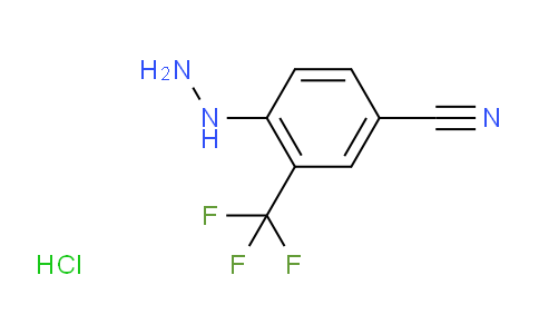 CAS No. 2061963-95-7, 1-(4-Cyano-2-(trifluoromethyl)phenyl)hydrazine hydrochloride