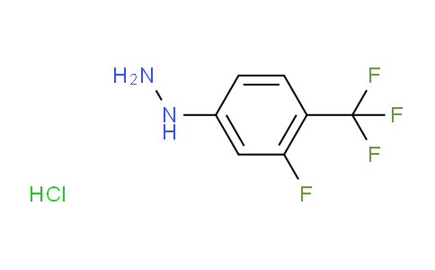 CAS No. 1801242-09-0, 1-(3-Fluoro-4-(trifluoromethyl)phenyl)hydrazine hydrochloride