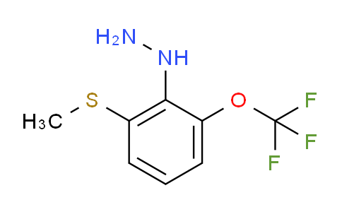 CAS No. 1805696-03-0, 1-(2-(Methylthio)-6-(trifluoromethoxy)phenyl)hydrazine