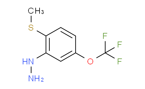CAS No. 1805720-19-7, 1-(2-(Methylthio)-5-(trifluoromethoxy)phenyl)hydrazine