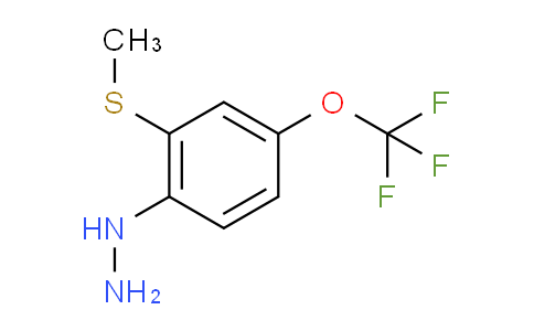 CAS No. 1805754-74-8, 1-(2-(Methylthio)-4-(trifluoromethoxy)phenyl)hydrazine
