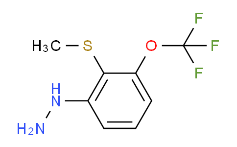 CAS No. 1806594-97-7, 1-(2-(Methylthio)-3-(trifluoromethoxy)phenyl)hydrazine