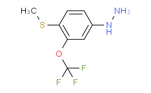 CAS No. 1806368-81-9, 1-(4-(Methylthio)-3-(trifluoromethoxy)phenyl)hydrazine