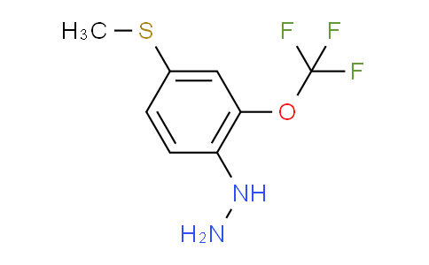 CAS No. 1806499-57-9, 1-(4-(Methylthio)-2-(trifluoromethoxy)phenyl)hydrazine