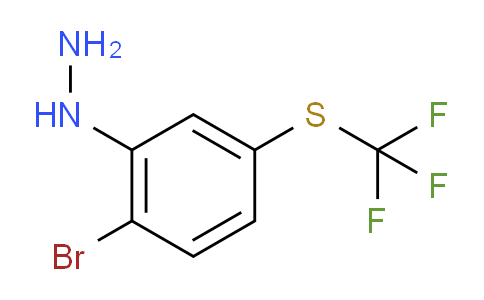 CAS No. 1806354-62-0, 1-(2-Bromo-5-(trifluoromethylthio)phenyl)hydrazine