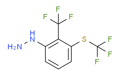 CAS No. 1806469-64-6, 1-(2-(Trifluoromethyl)-3-(trifluoromethylthio)phenyl)hydrazine