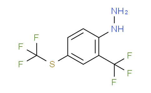 CAS No. 1804074-16-5, 1-(2-(Trifluoromethyl)-4-(trifluoromethylthio)phenyl)hydrazine