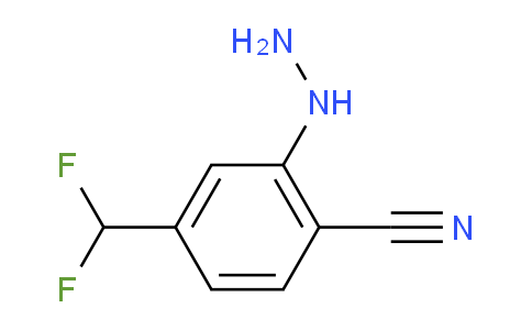 CAS No. 1805905-29-6, 1-(2-Cyano-5-(difluoromethyl)phenyl)hydrazine