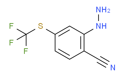 CAS No. 1806551-40-5, 1-(2-Cyano-5-(trifluoromethylthio)phenyl)hydrazine