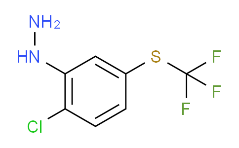 CAS No. 1806446-81-0, 1-(2-Chloro-5-(trifluoromethylthio)phenyl)hydrazine