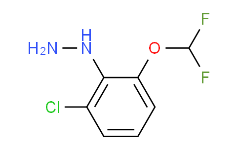 CAS No. 1804078-14-5, 1-(2-Chloro-6-(difluoromethoxy)phenyl)hydrazine