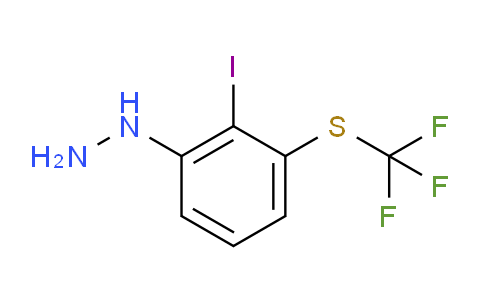 CAS No. 1805839-93-3, 1-(2-Iodo-3-(trifluoromethylthio)phenyl)hydrazine