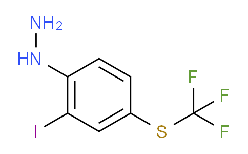 CAS No. 1806575-47-2, 1-(2-Iodo-4-(trifluoromethylthio)phenyl)hydrazine