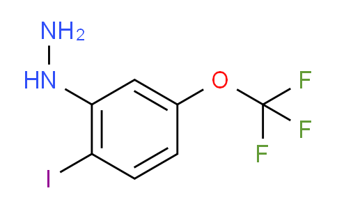 CAS No. 1804236-39-2, 1-(2-Iodo-5-(trifluoromethoxy)phenyl)hydrazine