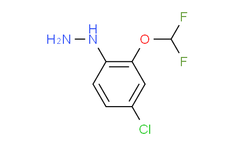 CAS No. 1804234-28-3, 1-(4-Chloro-2-(difluoromethoxy)phenyl)hydrazine