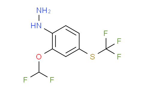CAS No. 1803889-38-4, 1-(2-(Difluoromethoxy)-4-(trifluoromethylthio)phenyl)hydrazine