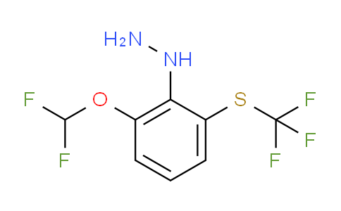 CAS No. 1805891-69-3, 1-(2-(Difluoromethoxy)-6-(trifluoromethylthio)phenyl)hydrazine
