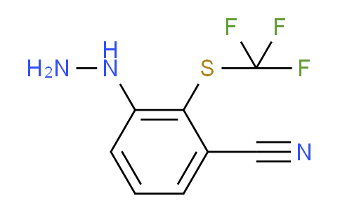 CAS No. 1806430-47-6, 1-(3-Cyano-2-(trifluoromethylthio)phenyl)hydrazine