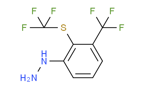 CAS No. 1806653-09-7, 1-(3-(Trifluoromethyl)-2-(trifluoromethylthio)phenyl)hydrazine