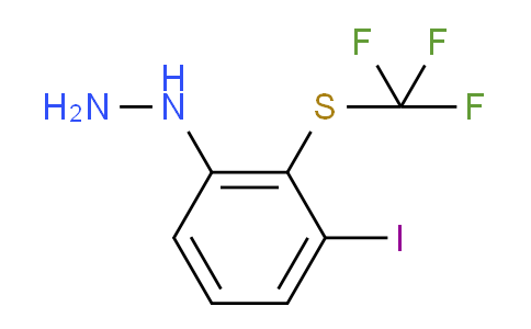 CAS No. 1806700-76-4, 1-(3-Iodo-2-(trifluoromethylthio)phenyl)hydrazine