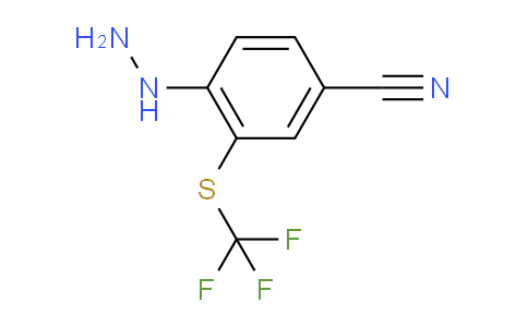 CAS No. 1803718-90-2, 1-(4-Cyano-2-(trifluoromethylthio)phenyl)hydrazine