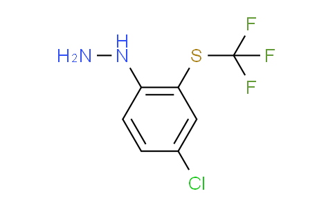 CAS No. 1806638-46-9, 1-(4-Chloro-2-(trifluoromethylthio)phenyl)hydrazine