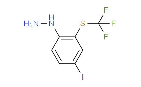 CAS No. 1806462-18-9, 1-(4-Iodo-2-(trifluoromethylthio)phenyl)hydrazine
