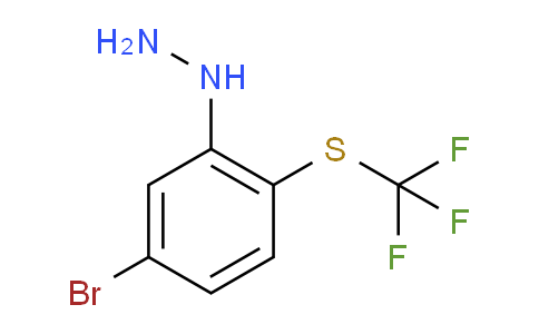 CAS No. 1806335-85-2, 1-(5-Bromo-2-(trifluoromethylthio)phenyl)hydrazine