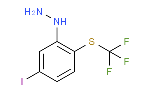 CAS No. 1805714-88-8, 1-(5-Iodo-2-(trifluoromethylthio)phenyl)hydrazine