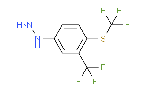 CAS No. 1806711-14-7, 1-(3-(Trifluoromethyl)-4-(trifluoromethylthio)phenyl)hydrazine