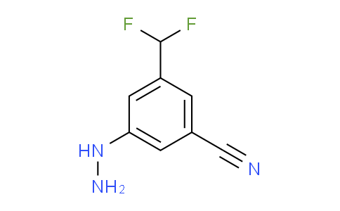 CAS No. 1805914-20-8, 1-(3-Cyano-5-(difluoromethyl)phenyl)hydrazine