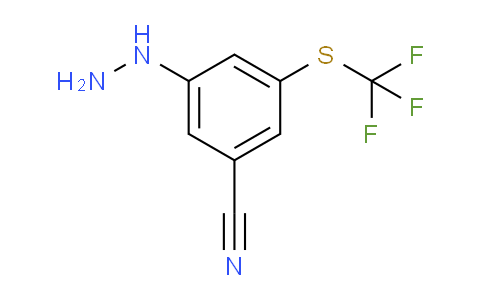 CAS No. 1805882-21-6, 1-(3-Cyano-5-(trifluoromethylthio)phenyl)hydrazine